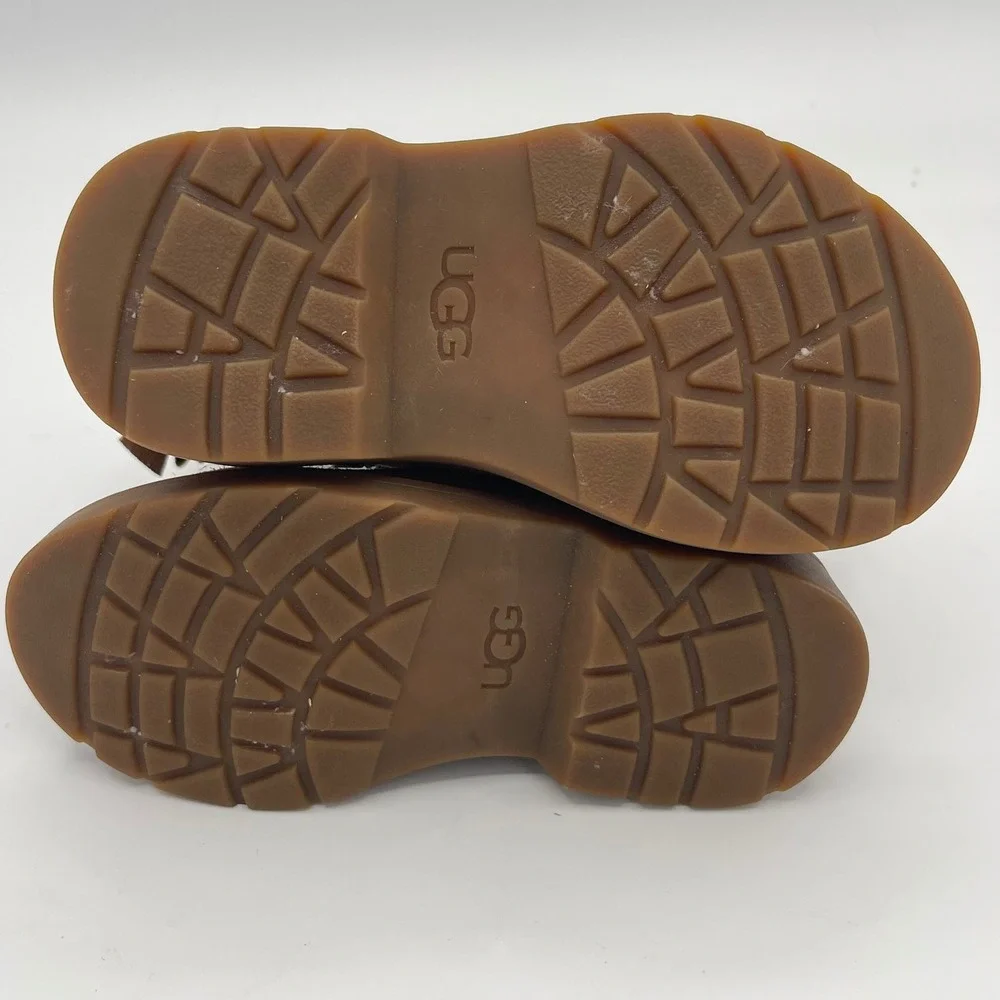 UGG Kids Chestnut Suede Star Bow Ankle Boots Size 9 Toddler